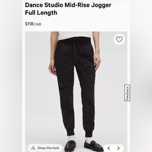 6 - Lululemon full length Dance Studio Jogger